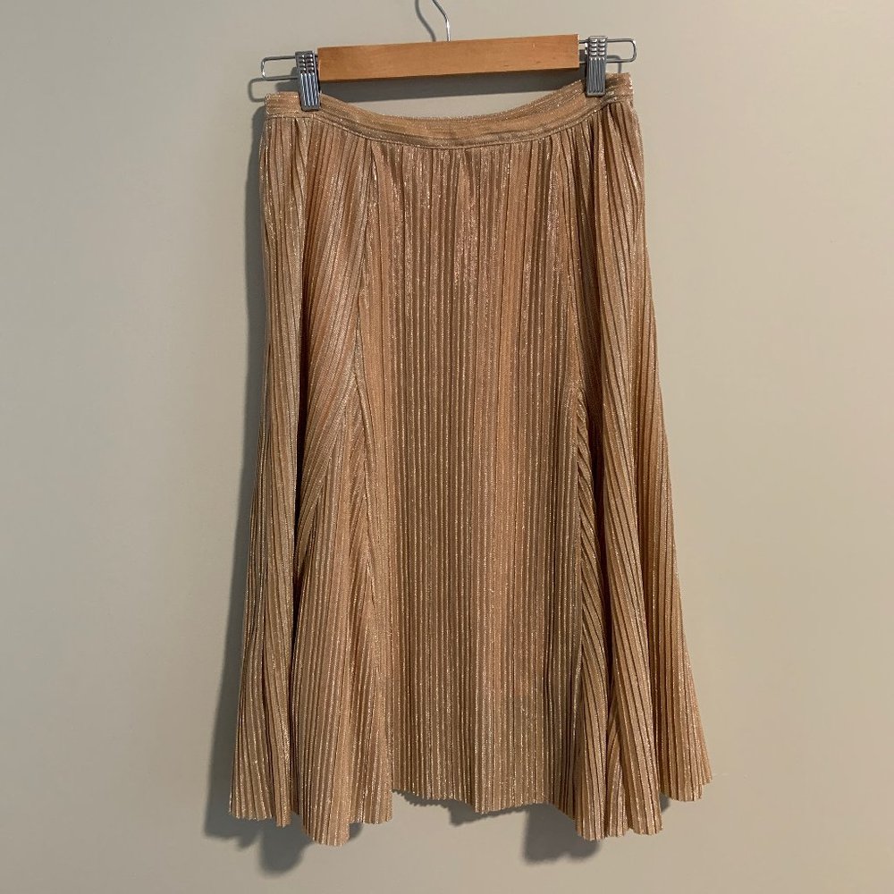 Maeve Ambra Rose Sparkle Gold Skirt
